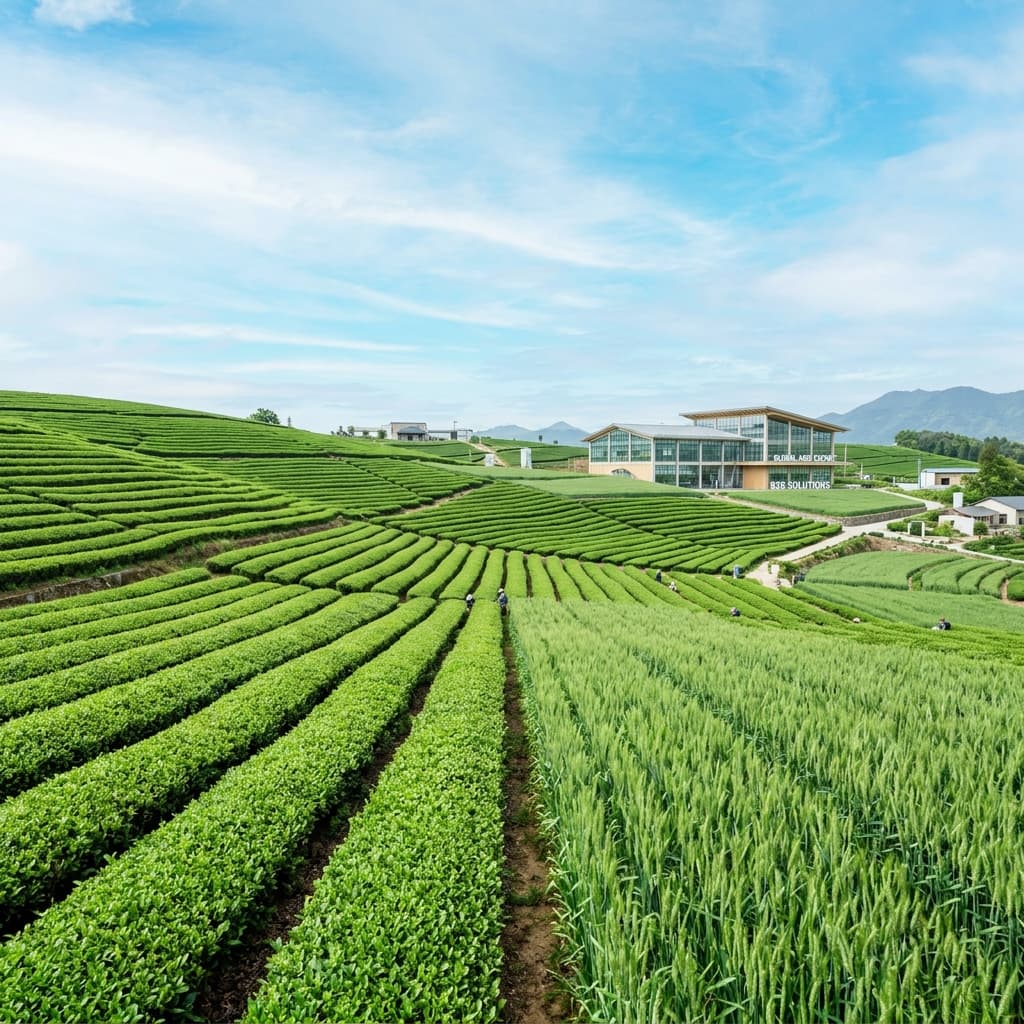 Agricultural Crop Harvest Background